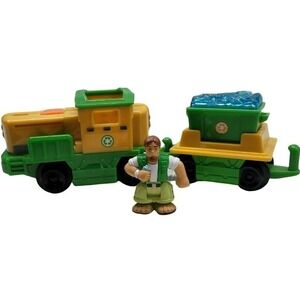 Geotrax Eco D Ethan The Greenest Team Push Train Locomotive Recycling Fisher Pri